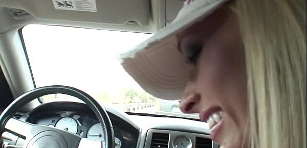  Silicone Tits and a Front Seat Blowjob score points for Lichelle